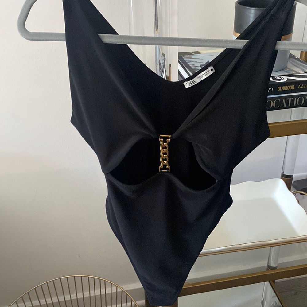 Zara chain bodysuit
